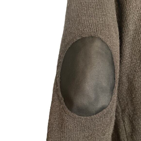 Kensie Brown Multicolor Boho Waterfall Draped Front Knit Cardigan Women Sz M/L - Picture 9 of 10